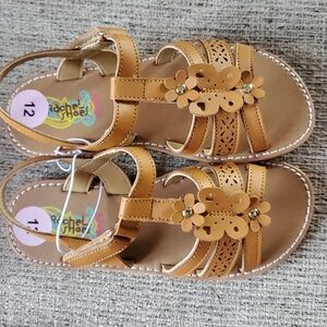 Girls size 12 tan sandals